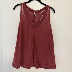Z Supply Women's V-Neck Tank Top - Deep Red